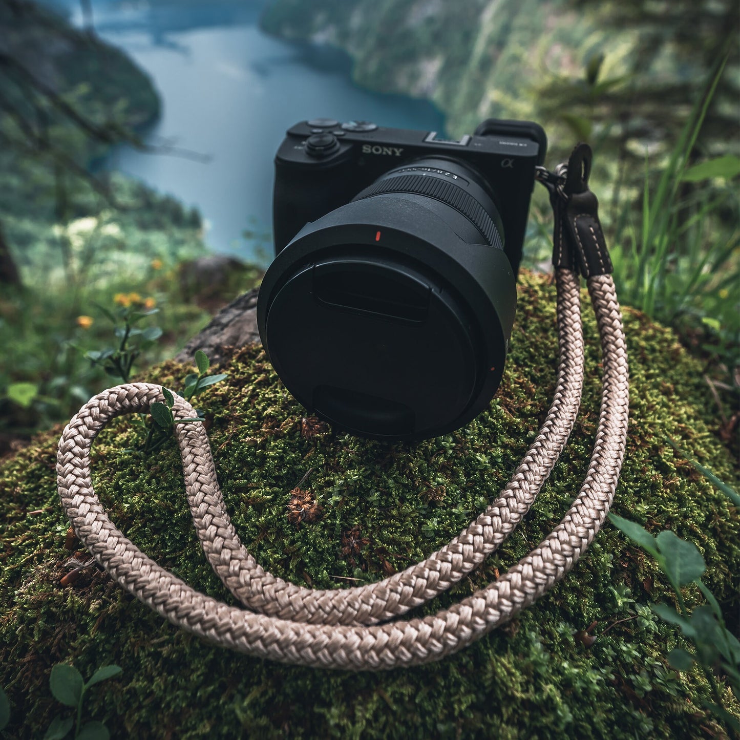 Wrist and Neck Strap for SLR, DSLR Cameras - Small / Medium / Large - Camel / Khaki Green / Mink / Cinnamon / Red