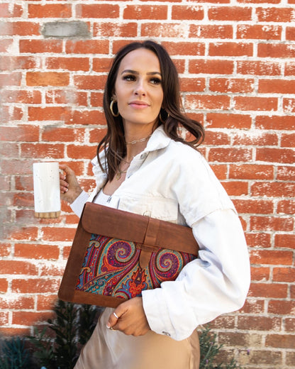 Personalized Leather Sleeve Bag for MacBook Pro and Air - 16'', 14'', 13'', 13.3'' & 15'' MacBook Air Case,