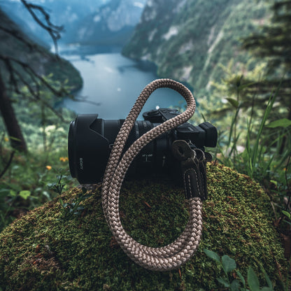 Wrist and Neck Strap for SLR, DSLR Cameras - Small / Medium / Large - Camel / Khaki Green / Mink / Cinnamon / Red
