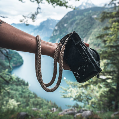 Camera Strap - Cotton Wrist & Neck Strap for DSLR SLR - Adjustable, Camel, Green, Red, Photo Gift