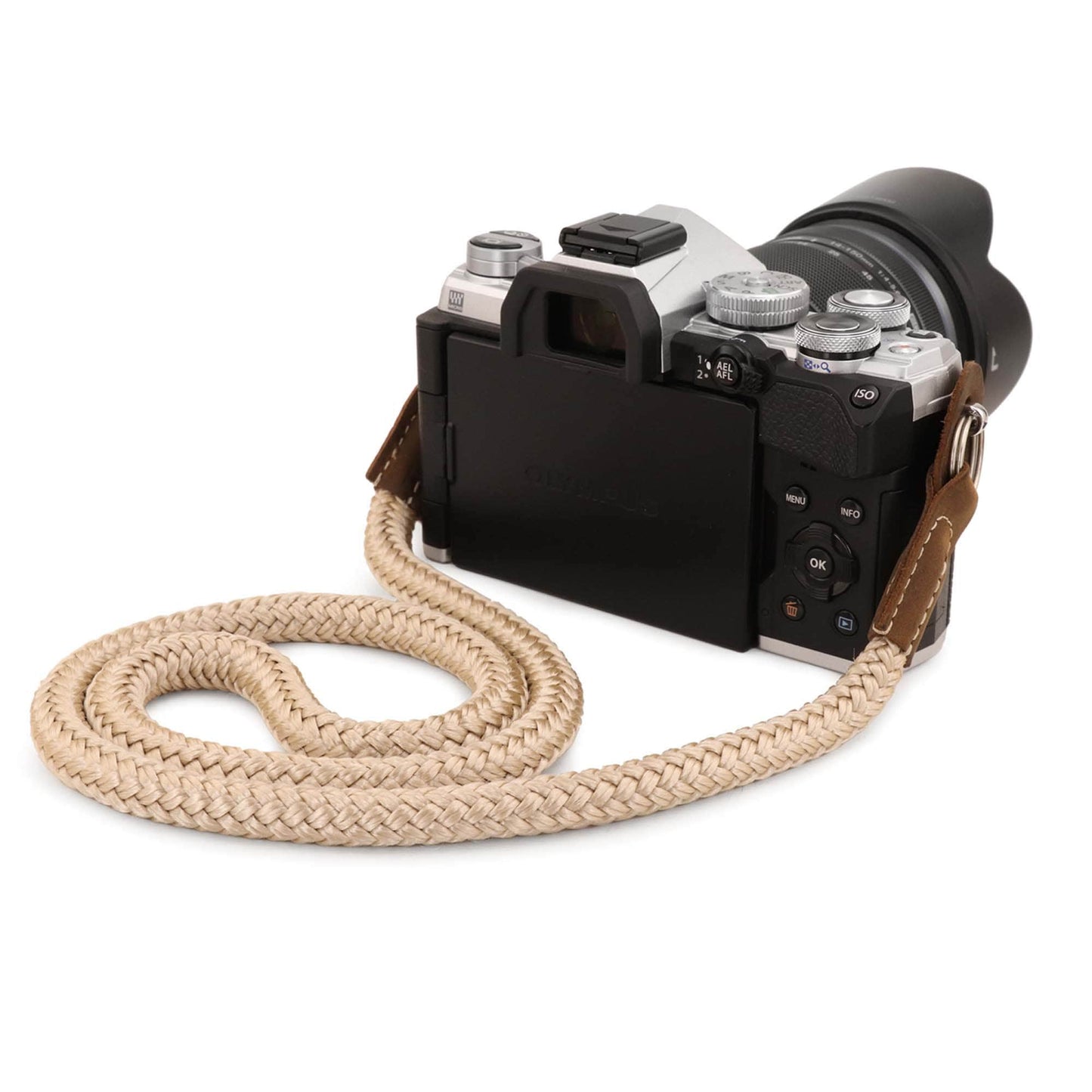 Camera Strap - Cotton Wrist & Neck Strap for DSLR SLR - Adjustable, Camel, Green, Red, Photo Gift