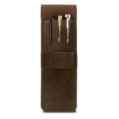 Personalized Pencil Case Top Grain Leather, Hand Crafted Pencil Pouch, Custom High Quality Pen Case, Pen and Pencil Case with Tuck in Flap