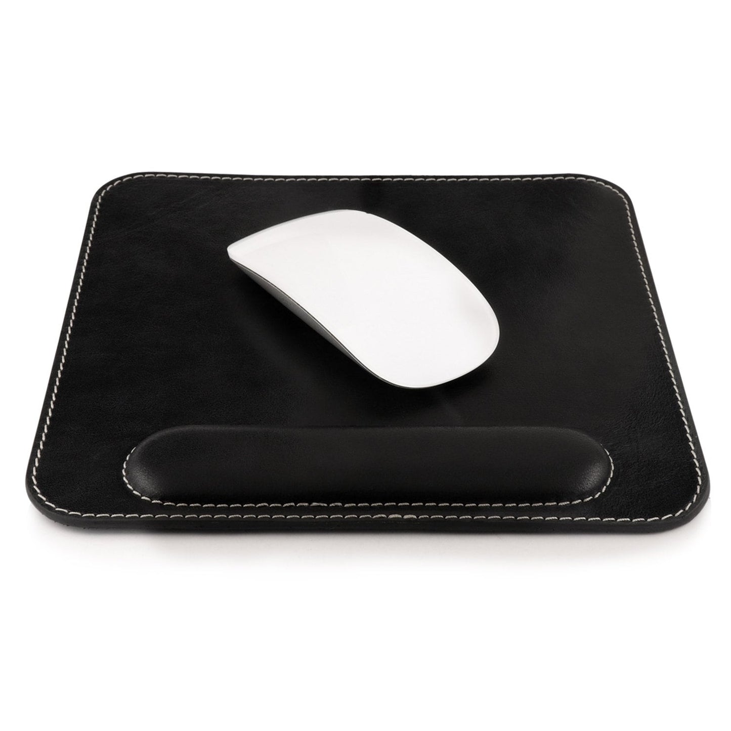 Personalized Leather Mouse Pad with Wrist Rest - Ergonomic Office Decor, Custom Gamer Gift, Desk Accessories for Men