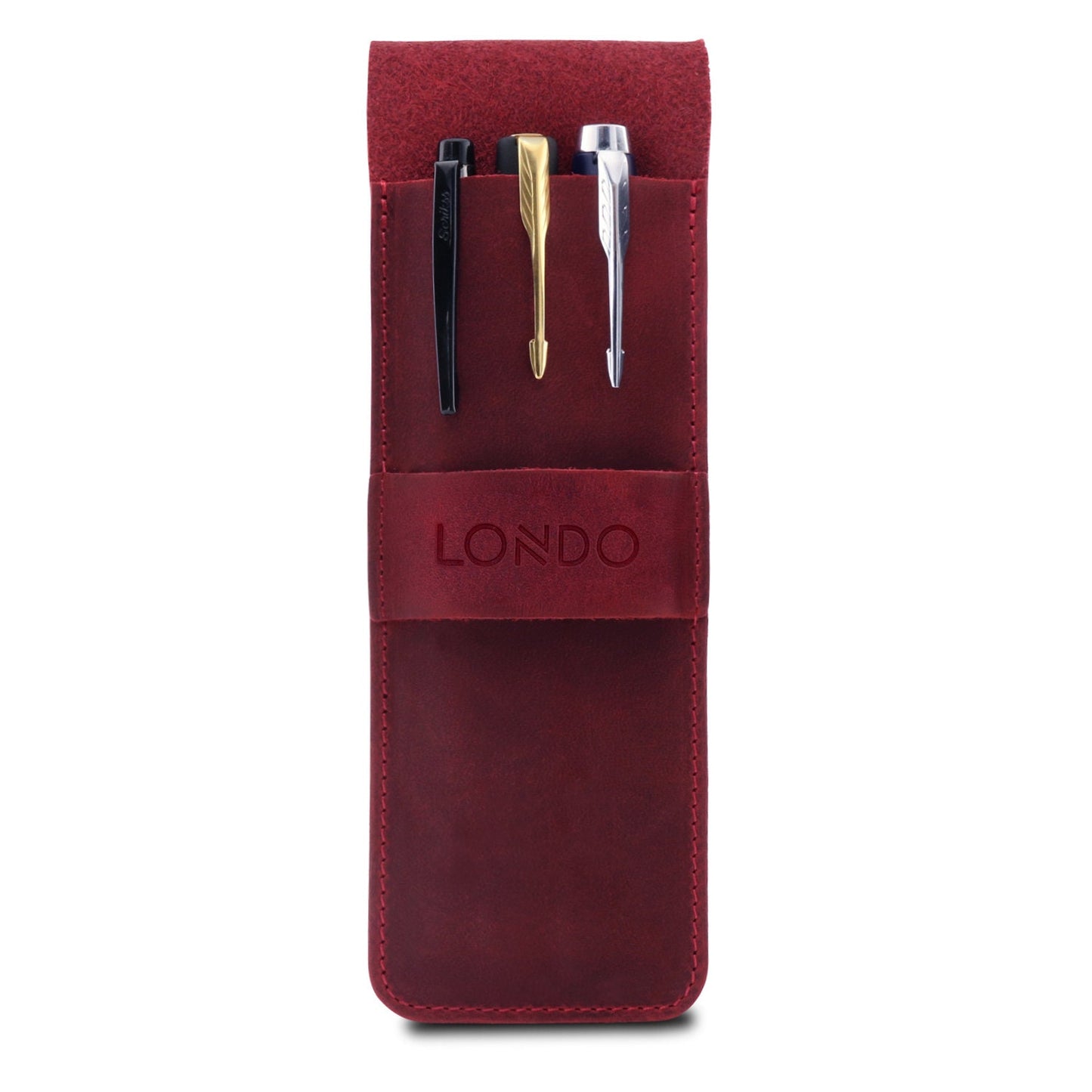 Personalized Pencil Case Top Grain Leather, Hand Crafted Pencil Pouch, Custom High Quality Pen Case, Pen and Pencil Case with Tuck in Flap