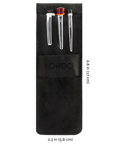 Personalized Handcrafted Top Grain Leather Pen Holder, Pen Pouch, High-Quality Pencil Case, Custom Pencil Bag, Pencil Case with Tuck in Flap