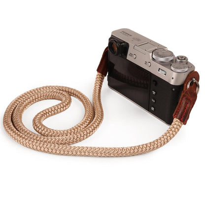 Cotton Camera Strap - Wrist & Neck - DSLR/SLR - Adjustable, Black Brown Green - Photo Gift