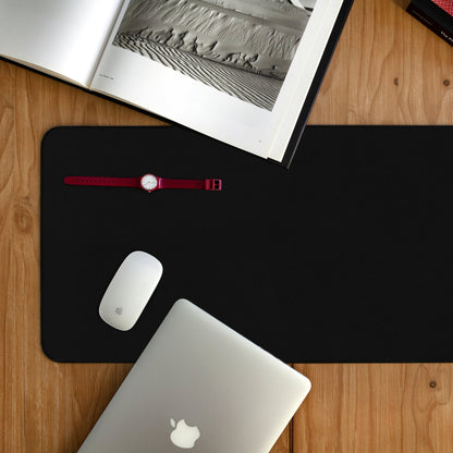 Leather Mouse Pad Personalized - Large Extended Desk Mat, Gaming Pad, Custom Name, Gift for Him, Tech Accessories, Brown