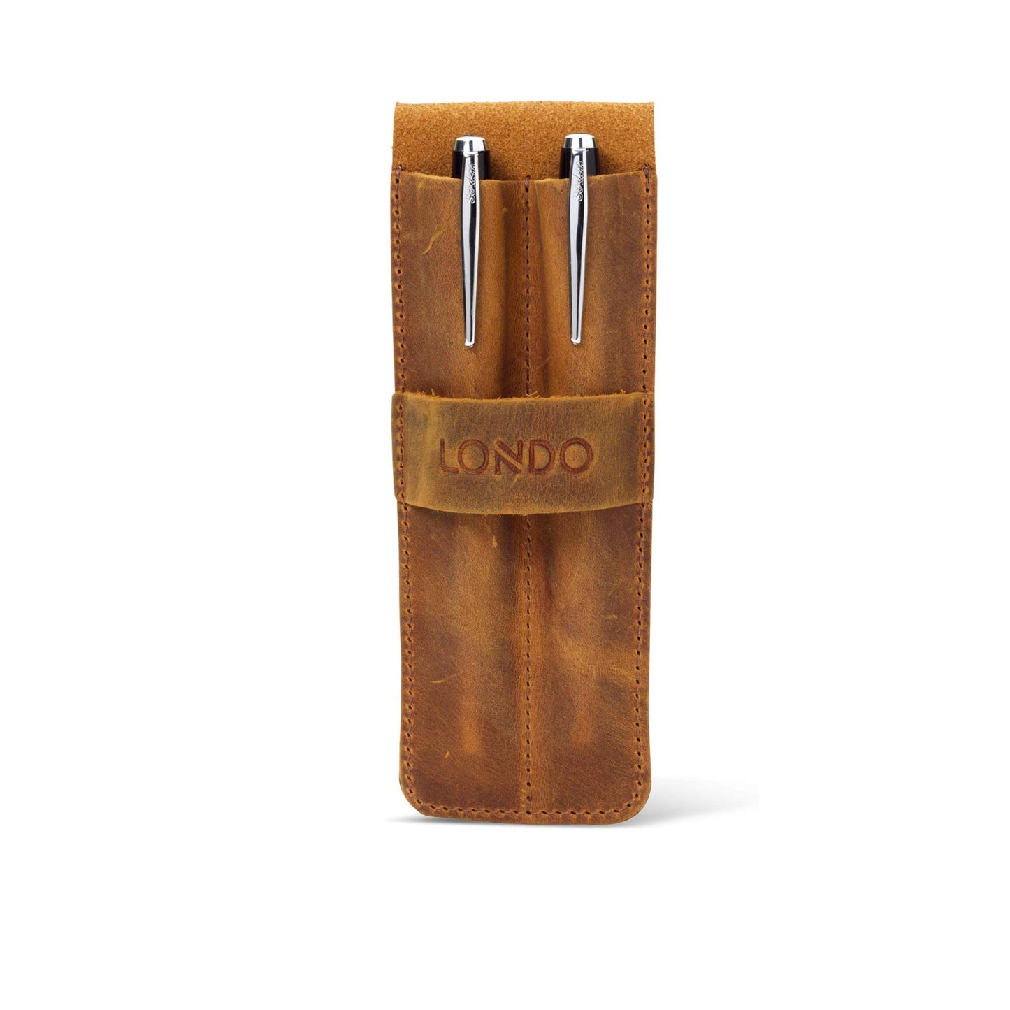 Leather Pencil Case Personalized | Handcrafted Pen Pouch | Custom Artist Gift for Men