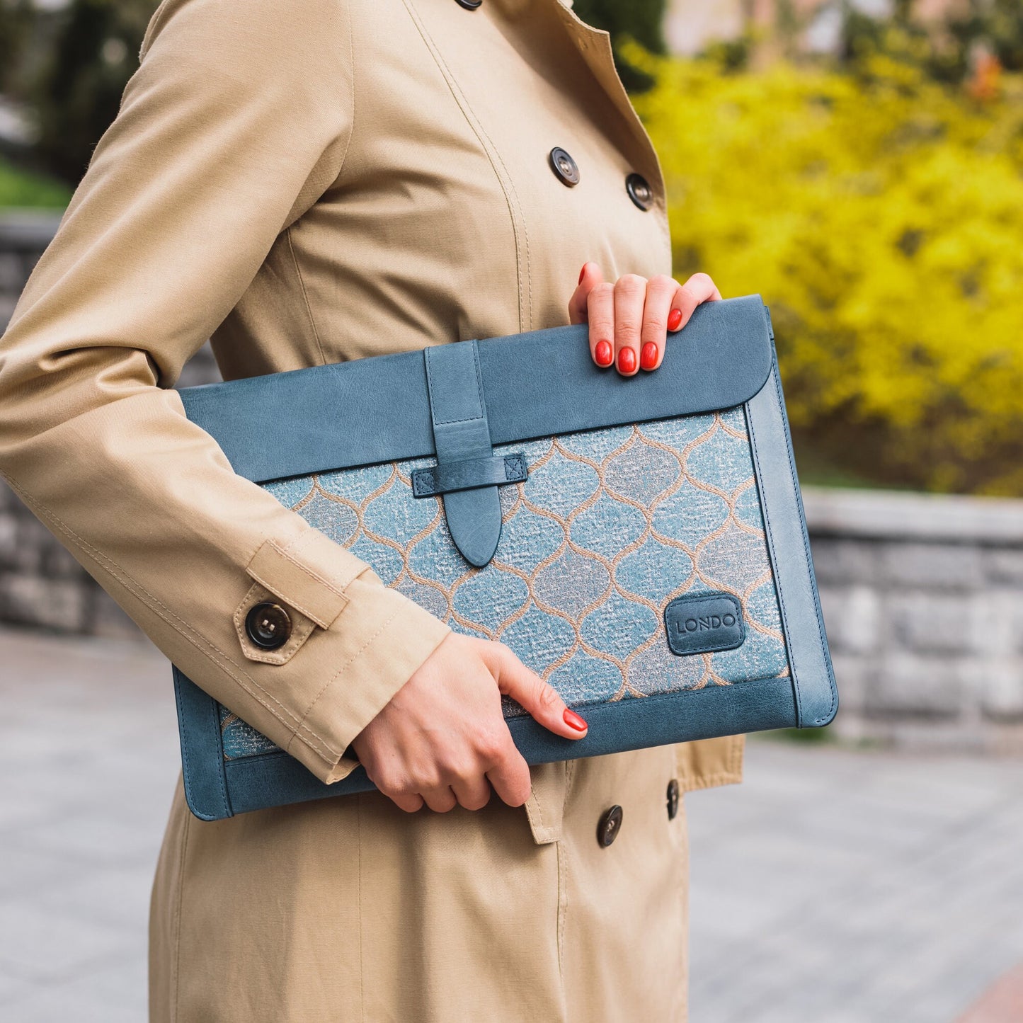 Leather MacBook Sleeve - Personalized 13/14/16 inch Pro/Air Case - Custom Engraved Laptop Bag - Minimalist Work Gift