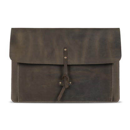 Leather MacBook Pro Bag 16 14 13 inch, iPad Case, Top Grain, Flap Closure, Vintage Laptop Messenger Bag, Personalized Option