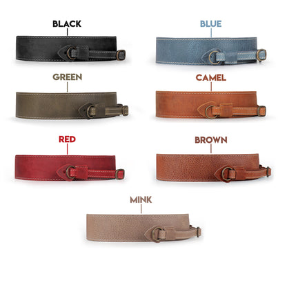 Personalized Leather Camera Strap Gift Custom Strap for Photographers DSLR Camera Holder - Gift for him Gift for Her Brown / Black