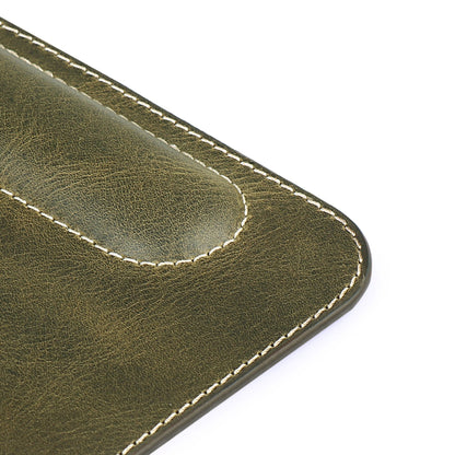 Personalized Mouse Pad with Wrist Rest Top Grain Leather, Hand Crafted Custom Mouse Pad, Office Ergonomic Mouse Pad, Laptop Mouse Pad
