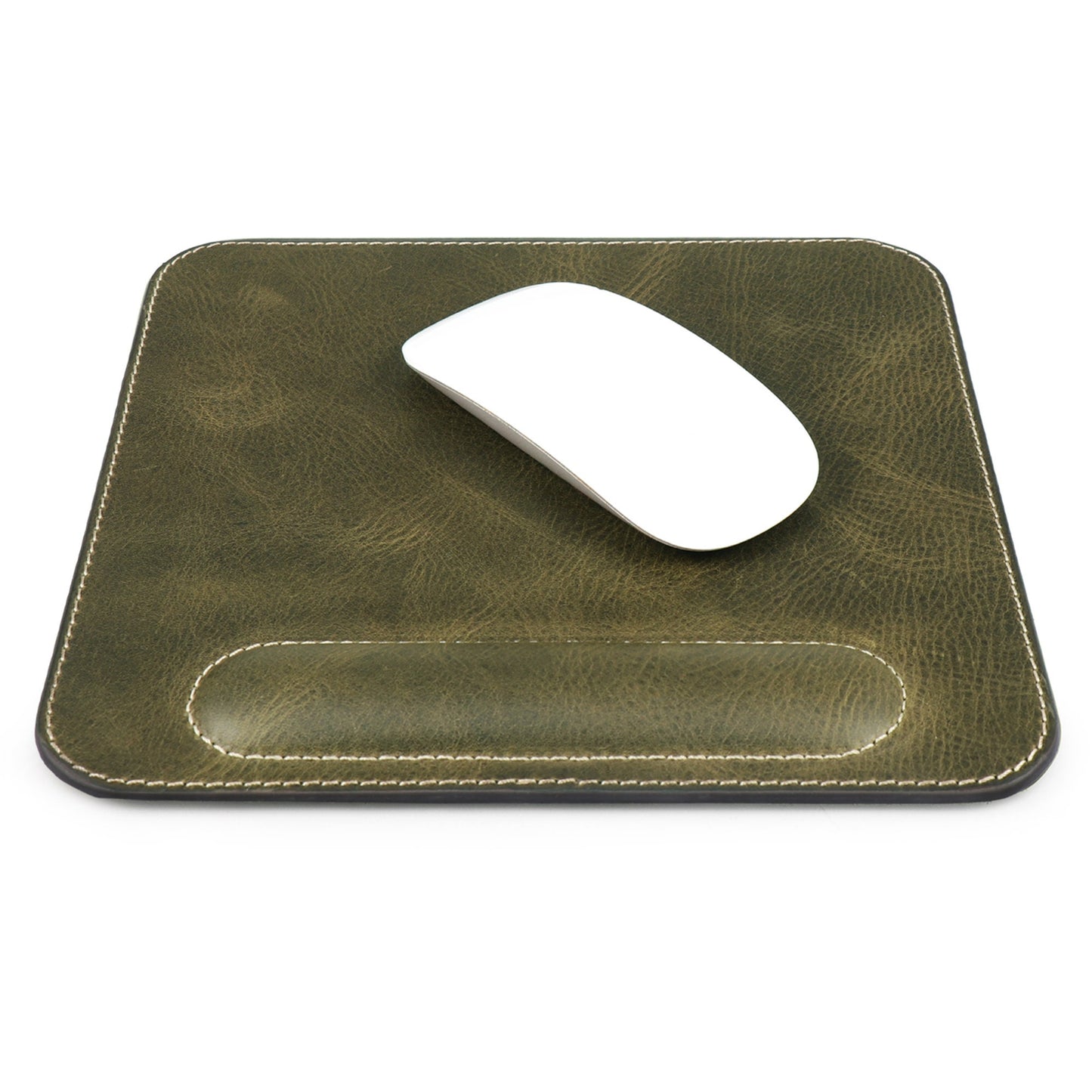 Personalized Top Grain Leather Mousepad with Wrist Rest, Hand Crafted Custom Computer Mousepad, Ergonomic Large Office Mousepad, Mouse Pads