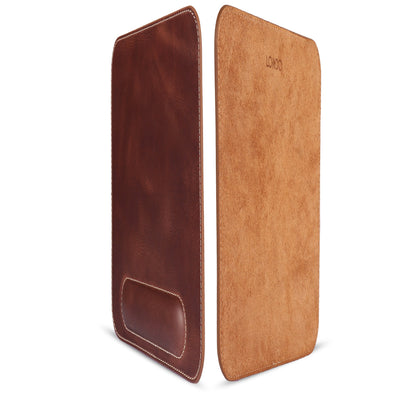 Personalized Hand Crafted Top Grain Leather Computer Mousepad with Wrist Rest, Custom Ergonomic Mouse Pad, Laptop Mouse Pad