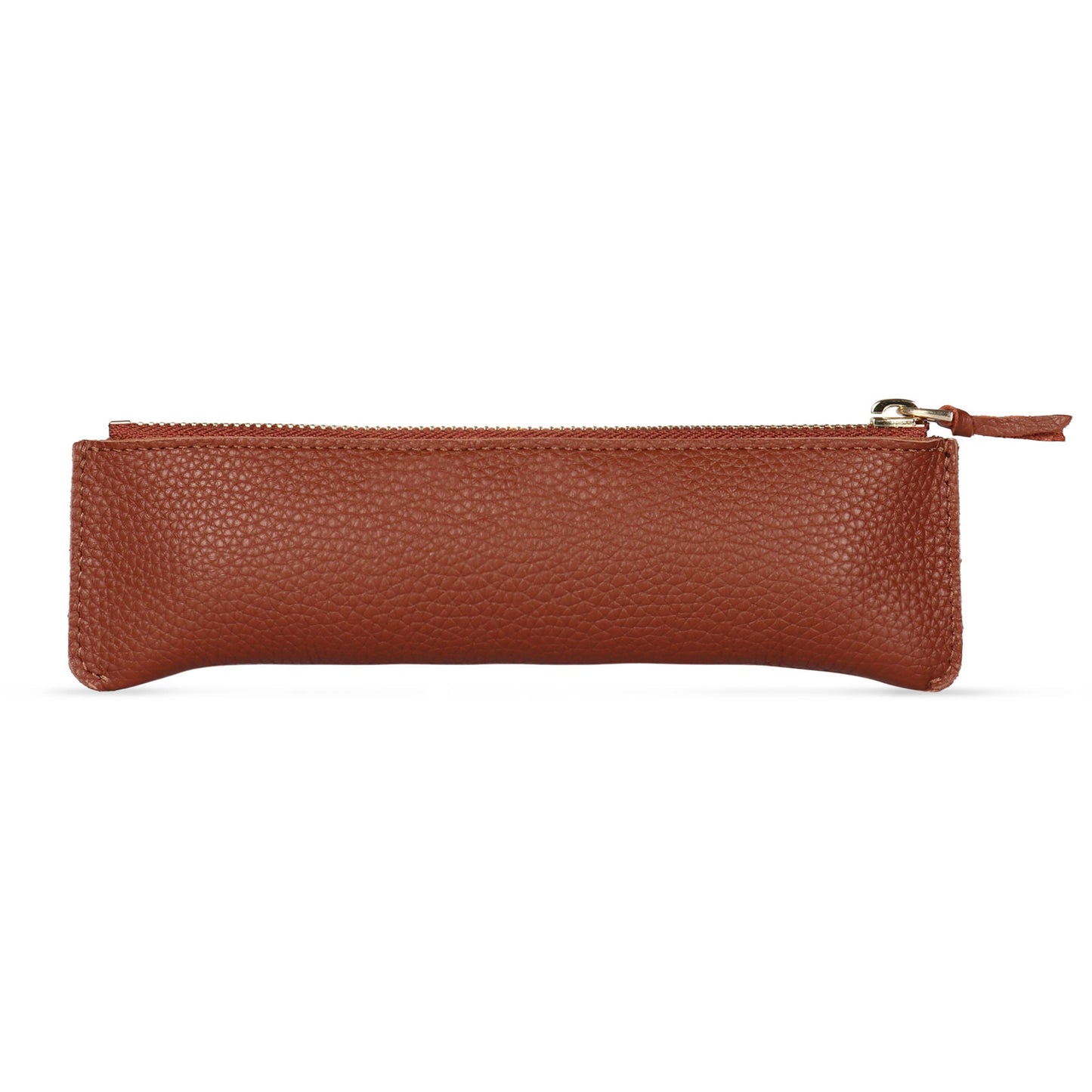 Pen Pouch Top Grain Leather, Hand Crafted Glasses Case, Unisex Cosmetic Cases, Classic Look Pen Holder, Zippered Pen and Pencil Pouch Bags