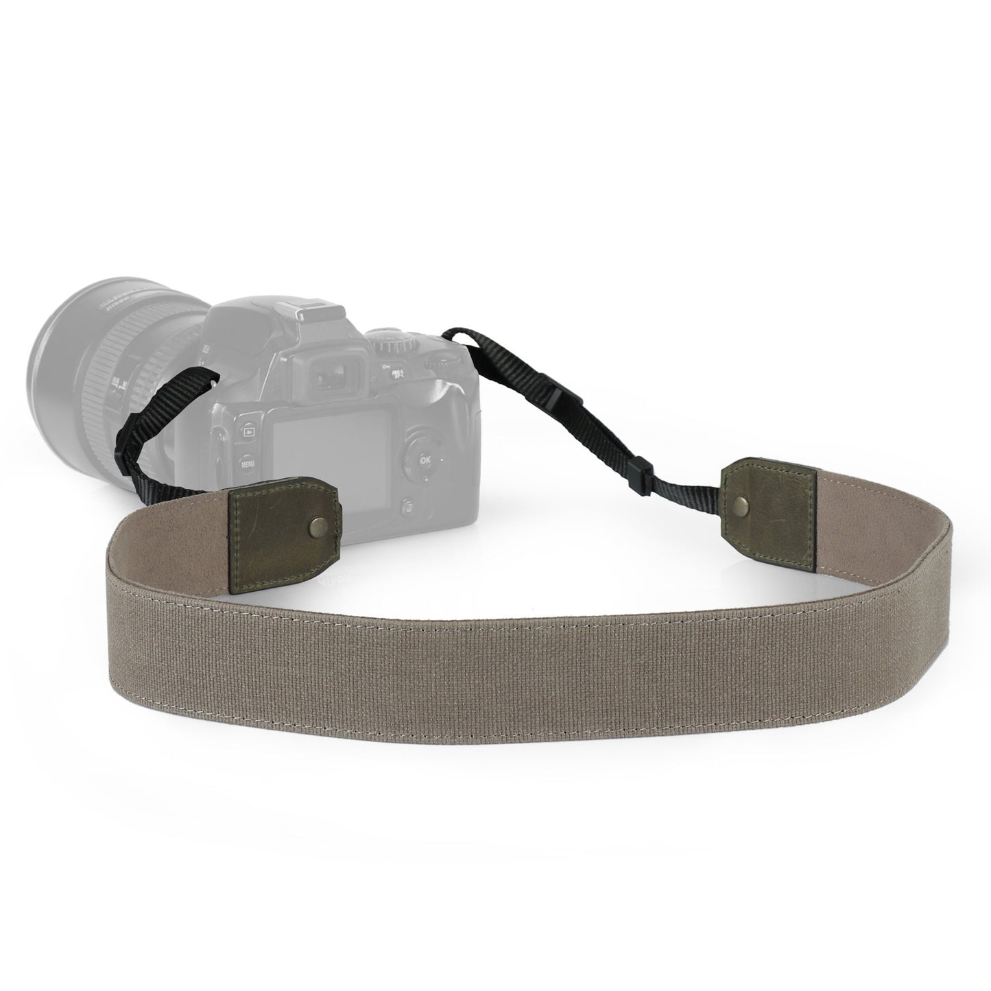 Personalized Canvas and Genuine Leather Adjustable Shoulder or Neck Strap Gift Strap for Photographers DSLR Camera Holder