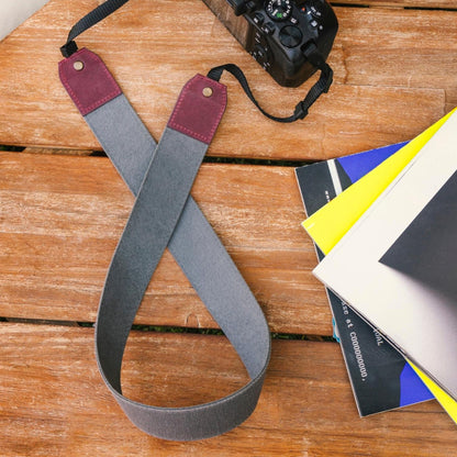 Personalized Canvas and Genuine Leather Adjustable Shoulder or Neck Strap Gift Strap for Photographers DSLR Camera Holder