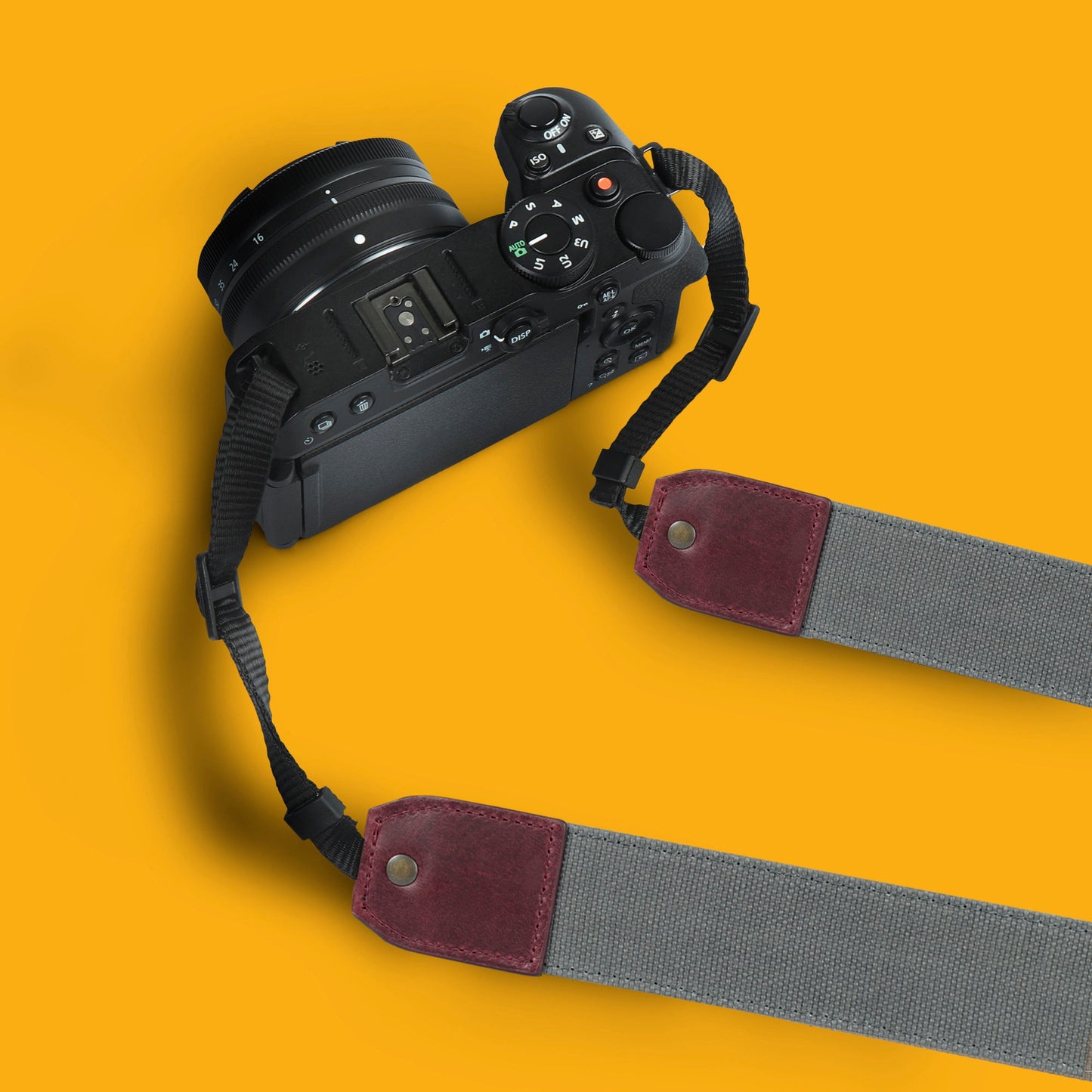 Canvas and Genuine Leather Adjustable Shoulder or Neck Strap Gift Strap for Photographers DSLR Camera Holder