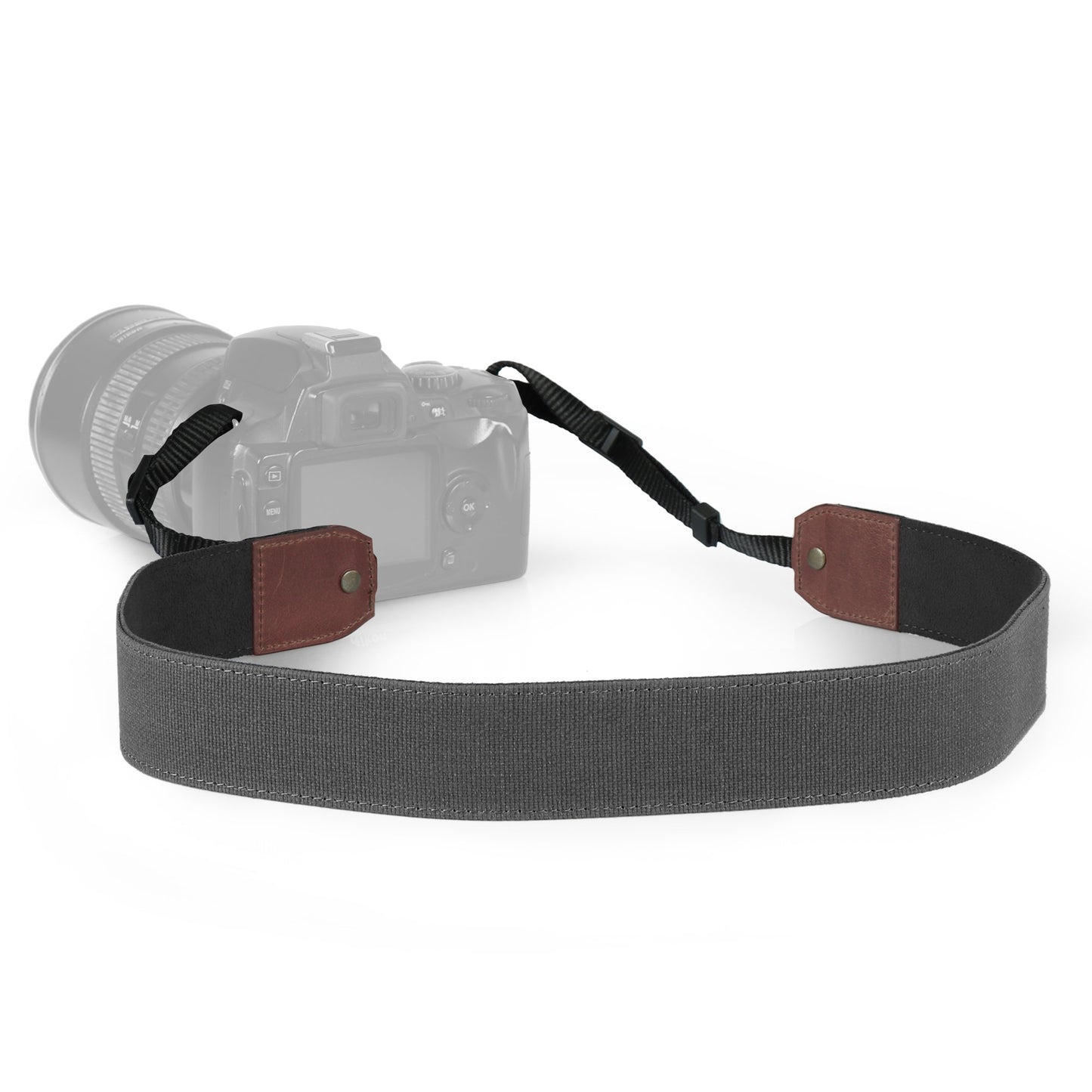 Personalized Canvas and Genuine Leather Adjustable Shoulder or Neck Strap Gift Strap for Photographers DSLR Camera Holder