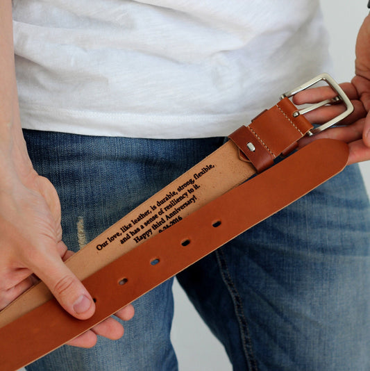 Personalized Groomsmen Belt, Custom Leather Belt, Gift for Groomsmen, Best Man Belt, Wedding Party Gift, Engraved Belt Men