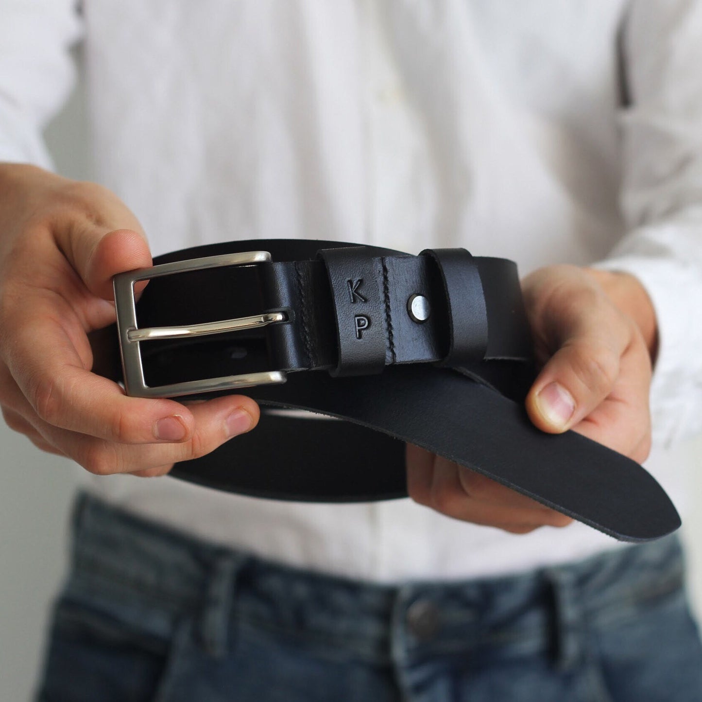 Personalized Belt, Custom Mens Belt, Leather Anniversary Gift