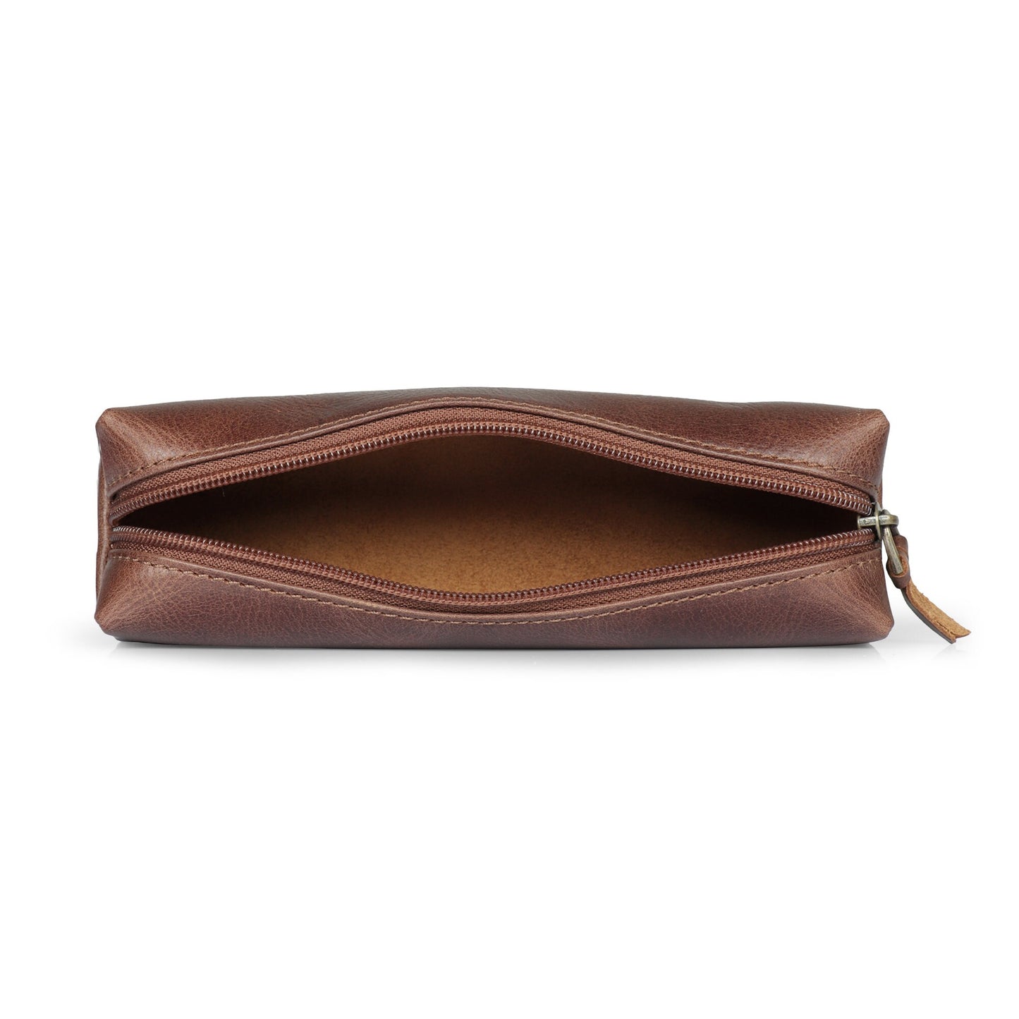 Personalized Top Grain Leather Pen Pouch, Hand Crafted Makeup Case, High Quality Pen Holder, Classic Look  Pencil Holder,  Personalized Gift