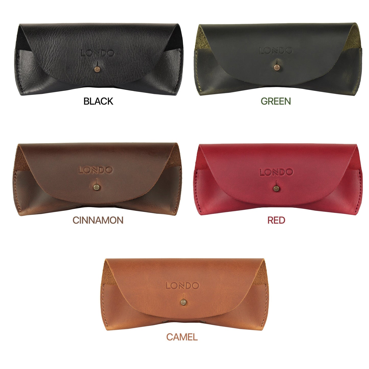 Top Grain Leather Glasses Case, Hand Crafted Eyeglasses Case with Magnetic Clasp, Custom High Quality Eyeglasses Case, Slim Eyeglasses Cover