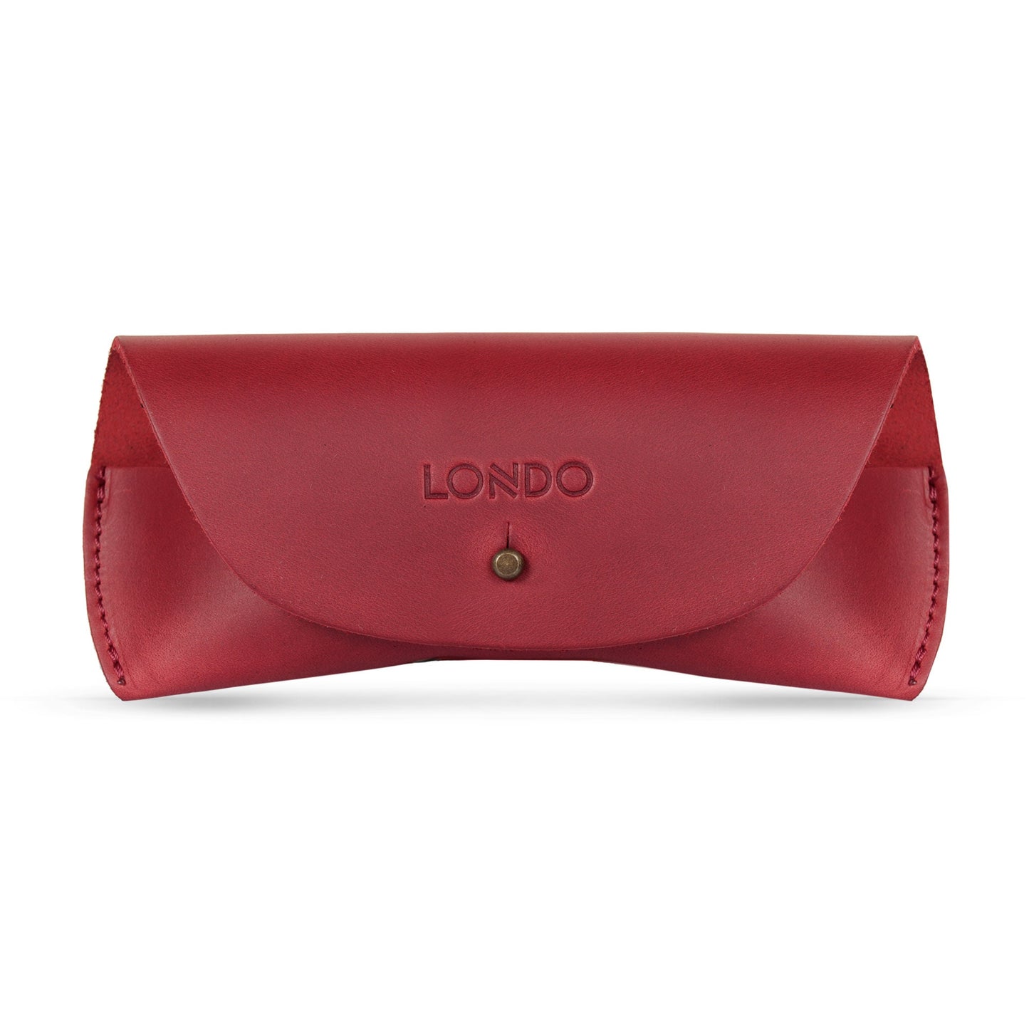 Leather Glasses Case - Handmade Eyeglass Holder with Magnetic Closure - Slim Protective Spectacle Case