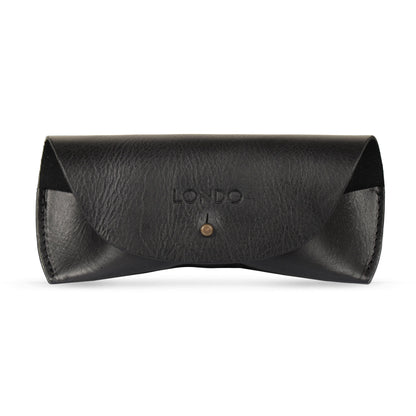 Glasses Case Top Grain Leather, Hand Crafted Eyeglasses Case, Personalized Glasses Cover with Magnetic Clasp, Magnetic Button Eyeglasses Bag