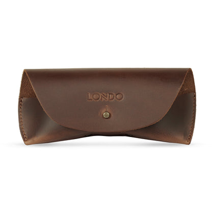 Glasses Case Top Grain Leather, Hand Crafted Eyeglasses Case, Personalized Glasses Cover with Magnetic Clasp, Magnetic Button Eyeglasses Bag
