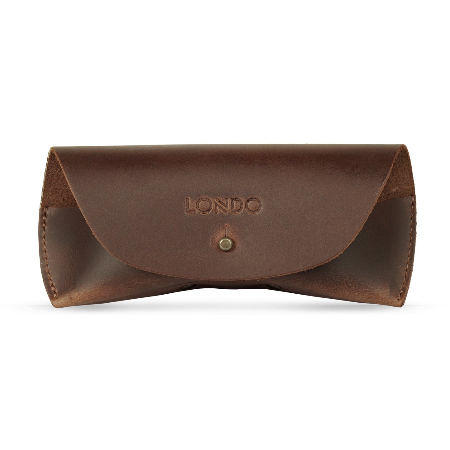 Glasses Case Top Grain Leather, Hand Crafted Eyeglasses Case, Glasses Cover with Magnetic Clasp, Magnetic Button Eyeglasses Bag