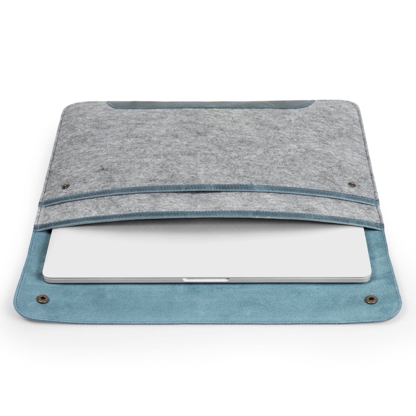 Personalized Leather MacBook Sleeve - Custom Laptop Case for Pro/Air 13/14/16 inch, iPad Pro 12.9 - Monogrammed Gift