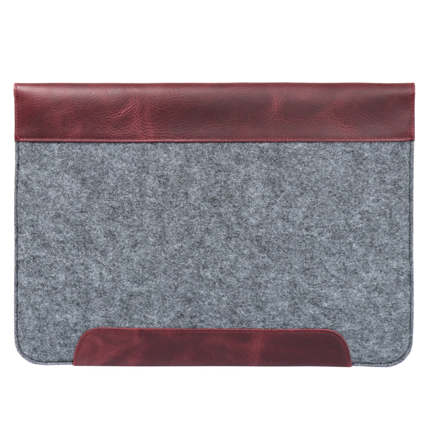 Personalized Leather MacBook Sleeve - Custom Felt Laptop Case, Monogrammed Bag for Pro/Air, Graduation Gift