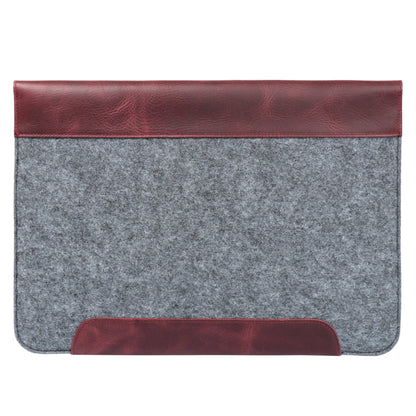Personalized Leather MacBook Sleeve - Custom Felt Laptop Case, Monogrammed Bag for Pro/Air, Graduation Gift