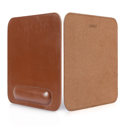 Personalized Leather Mouse pad with Wrist Rest, Hand Crafted Computer Mouse Pad, Cute Desk Laptop Mouse Pad, Office Ergonomic Mouse Pad