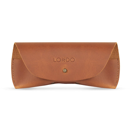 Leather Glasses Case - Handmade Eyeglass Holder with Magnetic Closure - Slim Protective Spectacle Case
