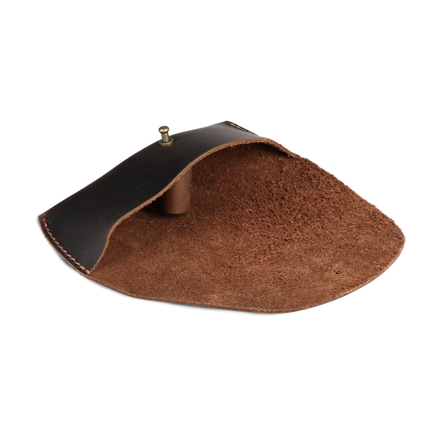 Glasses Case Top Grain Leather, Hand Crafted Eyeglasses Case, Glasses Cover with Magnetic Clasp, Magnetic Button Eyeglasses Bag