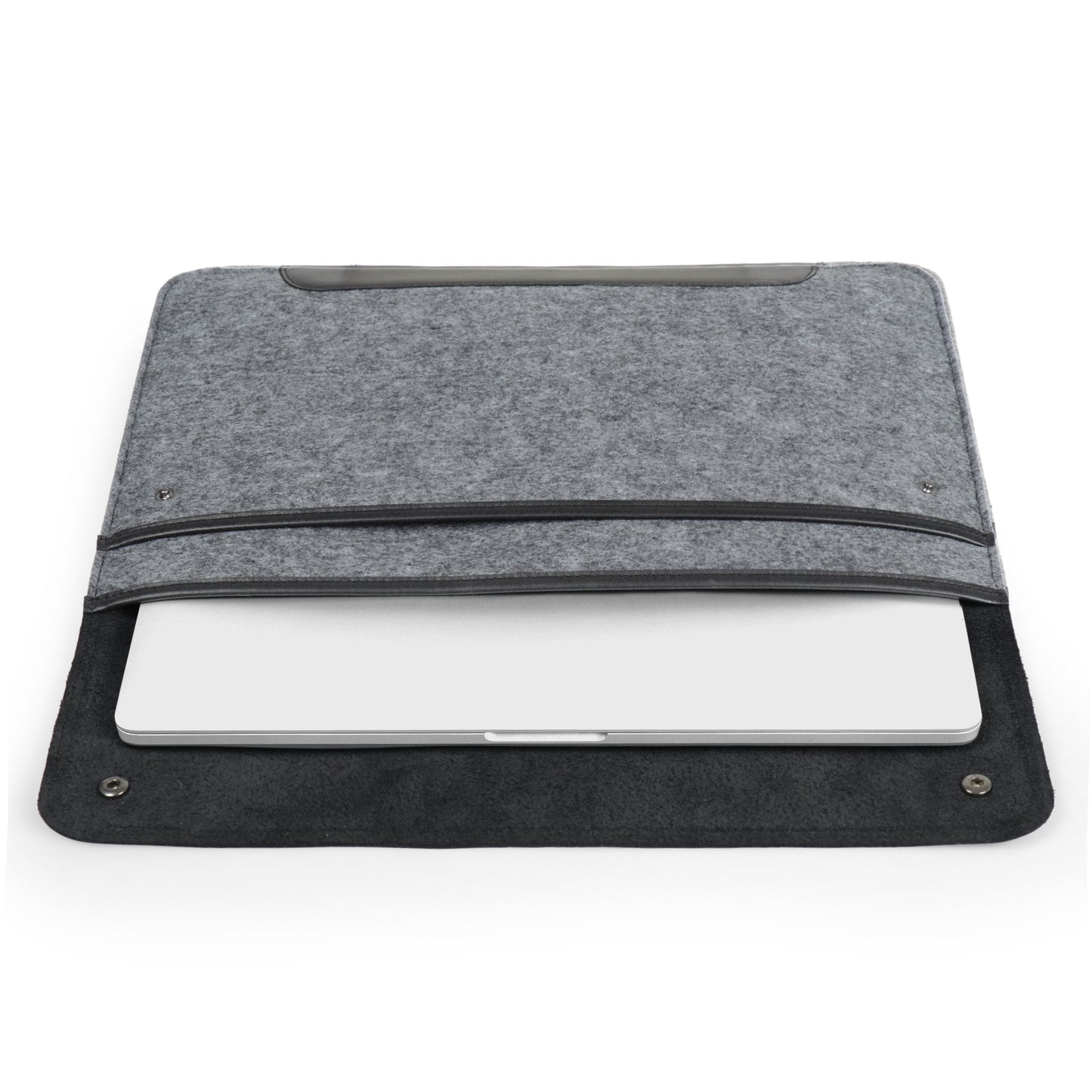 Personalized MacBook Case Leather & Fleece, Custom Laptop Sleeve for MacBook Pro Air M1 M2 M3 M4, 13 14 15 16 Inch Laptop Case