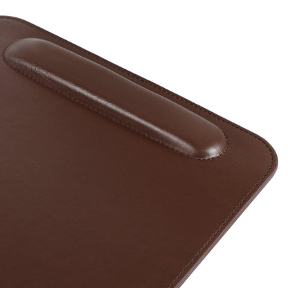 Leather Mouse Pad with Wrist Rest - Ergonomic Office Desk Pad - Personalized Gift for Him/Her - 8x8 Custom Computer Pad