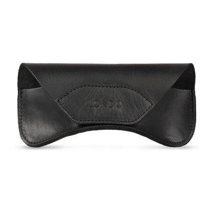 Leather Eyeglass Case Personalized - Handmade Magnetic Snap Glasses Holder, Custom Gift for Him/Her