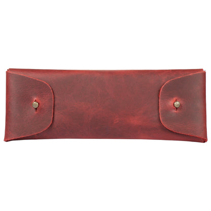 Leather Pencil Holder - Retro Pen Case - Handcrafted Top Grain - Desk Organizer - Gift for Him/Her