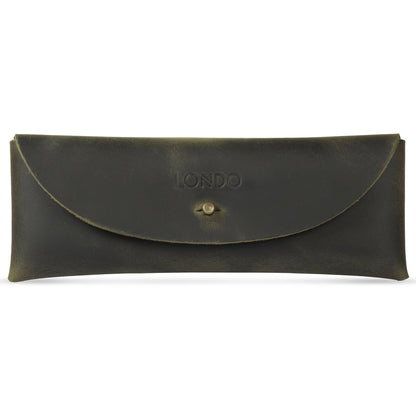 Leather Pencil Holder - Retro Pen Case - Handcrafted Top Grain - Desk Organizer - Gift for Him/Her