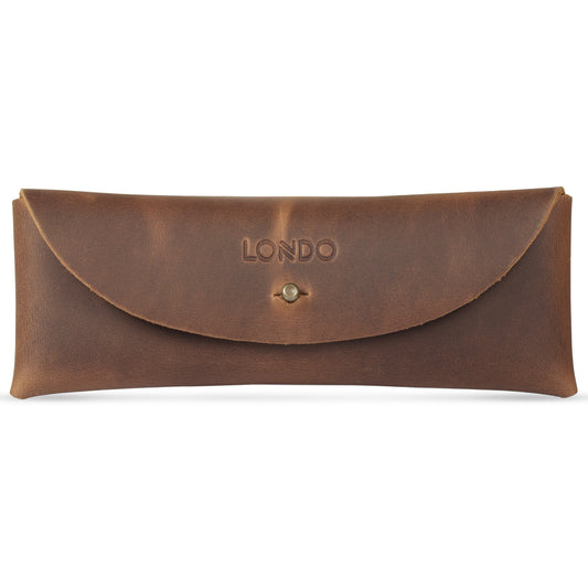 Leather Pencil Holder - Retro Pen Case, Handcrafted Top Grain Leather Pouch for Desk, Stylish Organizer, Gift for Him/Her