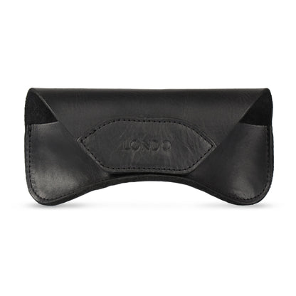 Personalized Top Grain Leather Eyeglasses Case, Hand Crafted Glasses Case with Magnetic Clasp, Custom Magnetic Snap Closure Eyeglass Cover
