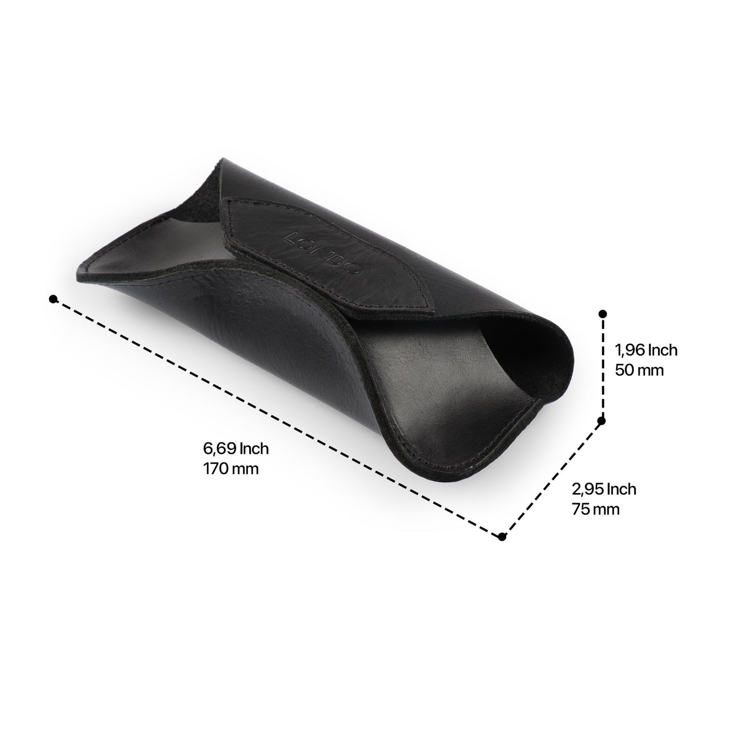 Personalized Hand Crafted Top Grain Leather Glasses Case, Glasses Case with Magnetic Clasp, Custom Soft Eyeglasses Case with Magnetic Button