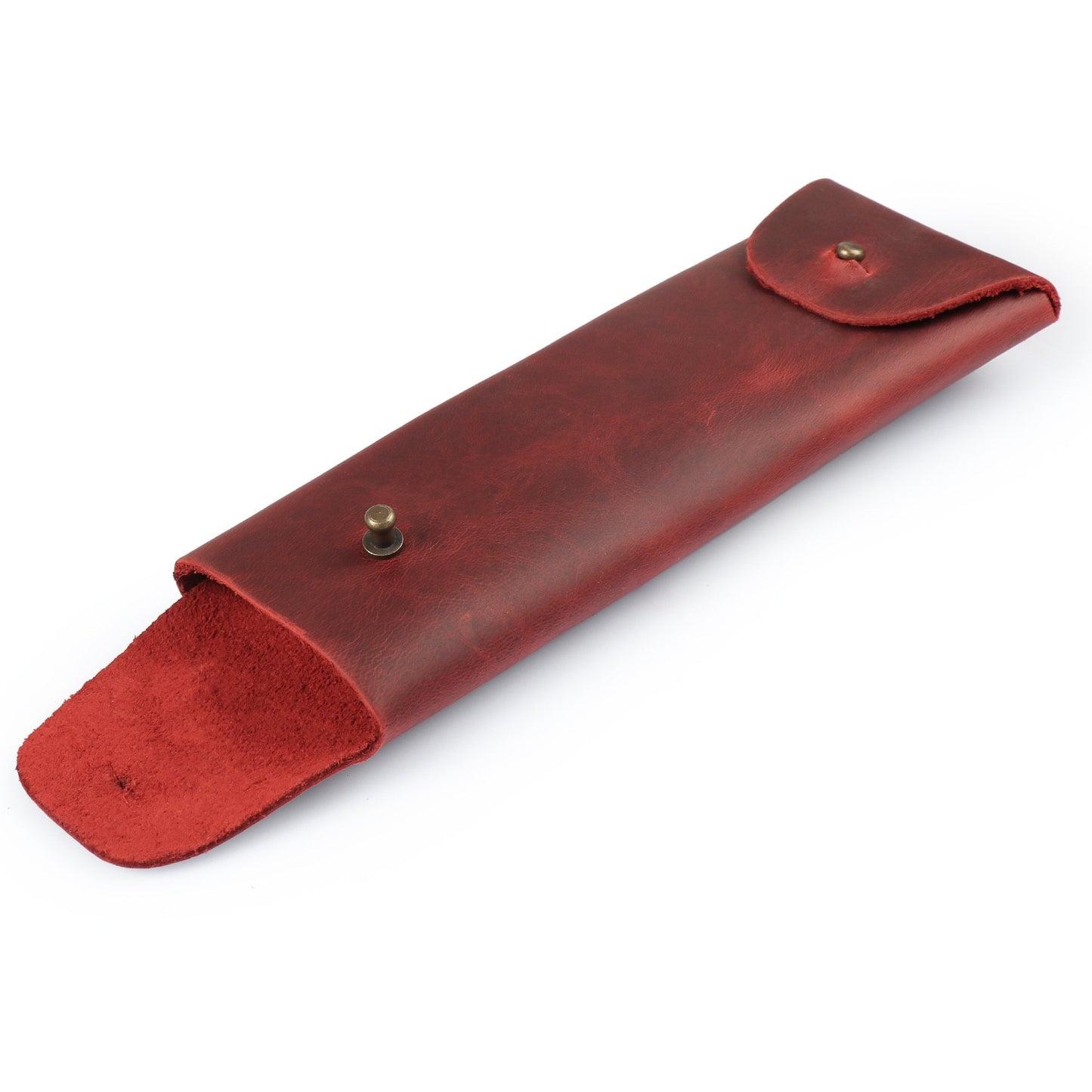 Leather Pencil Holder - Retro Pen Case - Handcrafted Top Grain - Desk Organizer - Gift for Him/Her