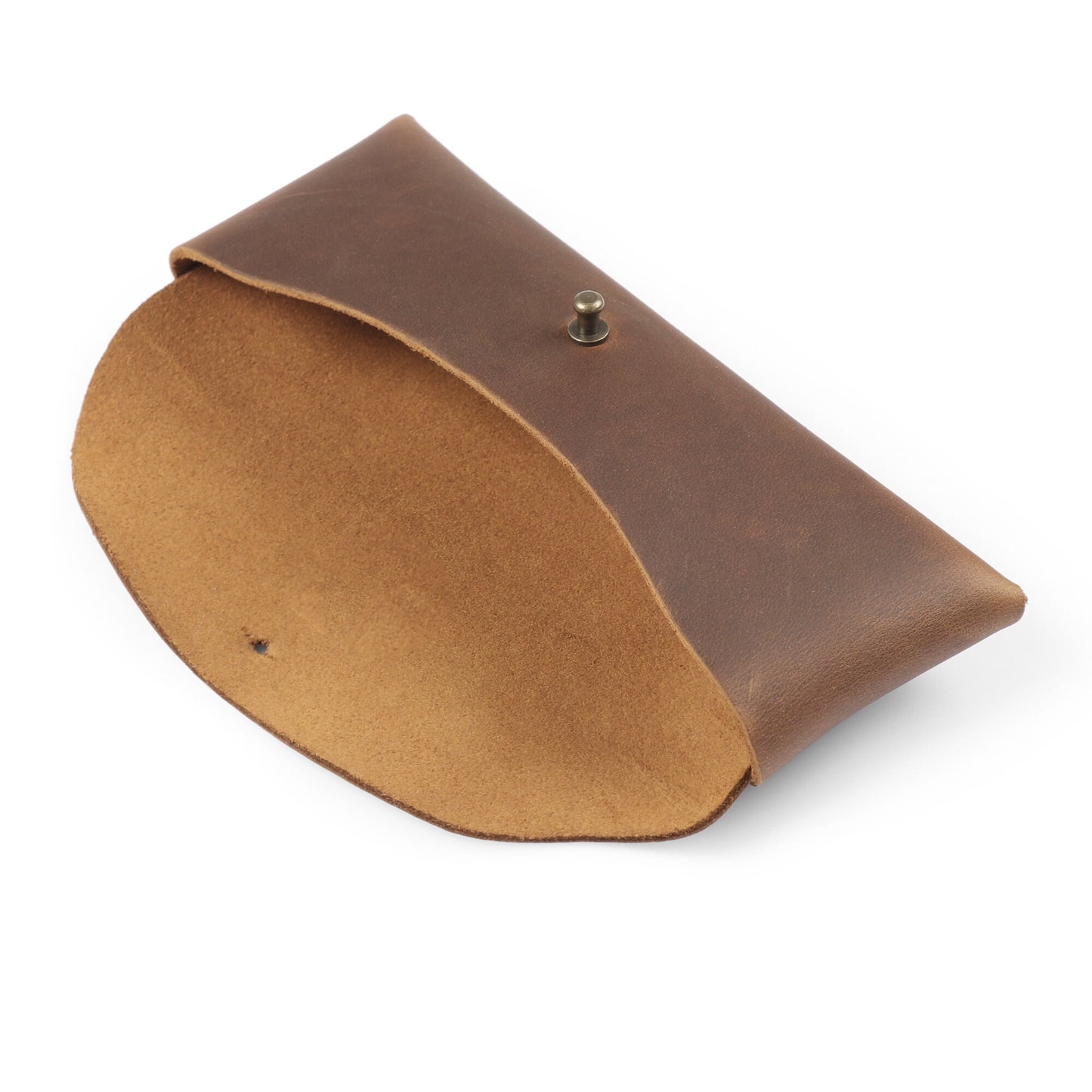 Pen Sleeve Top Grain Leather, Hand Crafted Pencil Case, Retro Style Pen Pouch, Classic Look Pencil Holder, Real Leather Pen Case