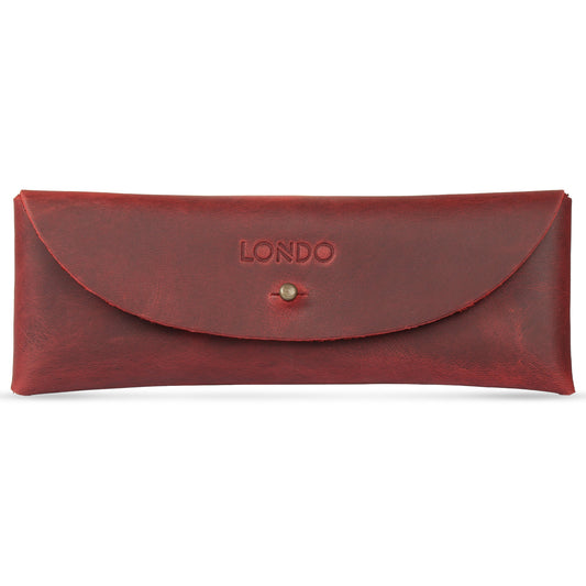 Pencil Case Top Grain Leather, Handcrafted Pencil Holder, Retro Style Pen Pouch, High Quality Pen Holder, Classic Look Pen Sleeve Great Gift