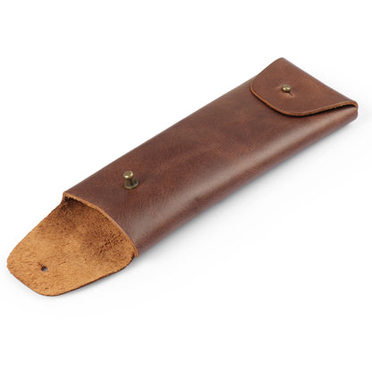 Pencil Case Top Grain Leather, Handcrafted Pencil Holder, Retro Style Pen Pouch, High Quality Pen Holder, Classic Look Pen Sleeve Great Gift