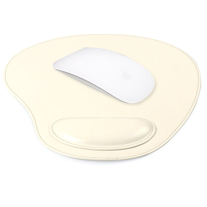 Personalized Oval Leather Mouse Pad with Wrist Rest, Hand Crafted Computer Mouse Pad, Cute Desk Laptop Mouse Pad, Soft Ergonomic Mouse Pad